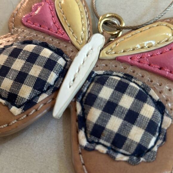 Leather Butterfly Keychain - Picture 3 of 5